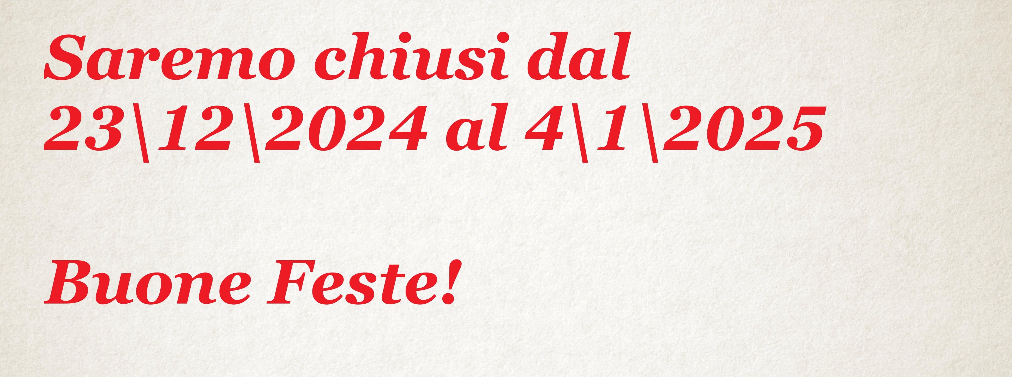 Chiusura